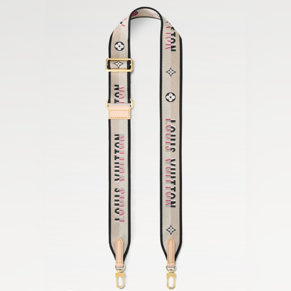 Louis Vuitton Jacquard Speedy Bandouliere 20 Shoulder Strap Black